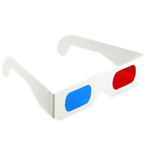 A pair of 3D glasses