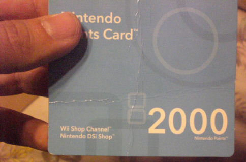 My Wii Points Card