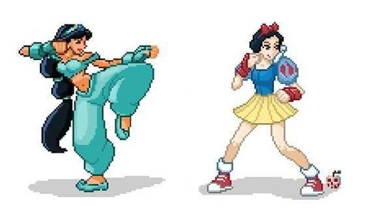Snow White and Jasmine get ready for battle!