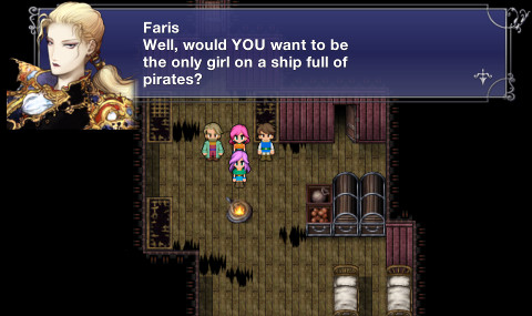 Cross dressing pirates are older than videogames, too.