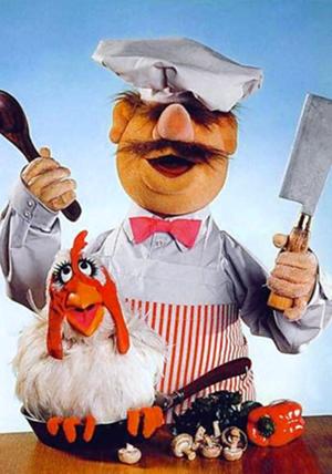 swedish chef and chicken