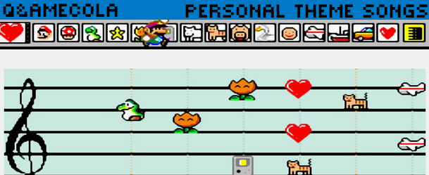 personal theme song banner - mario paint
